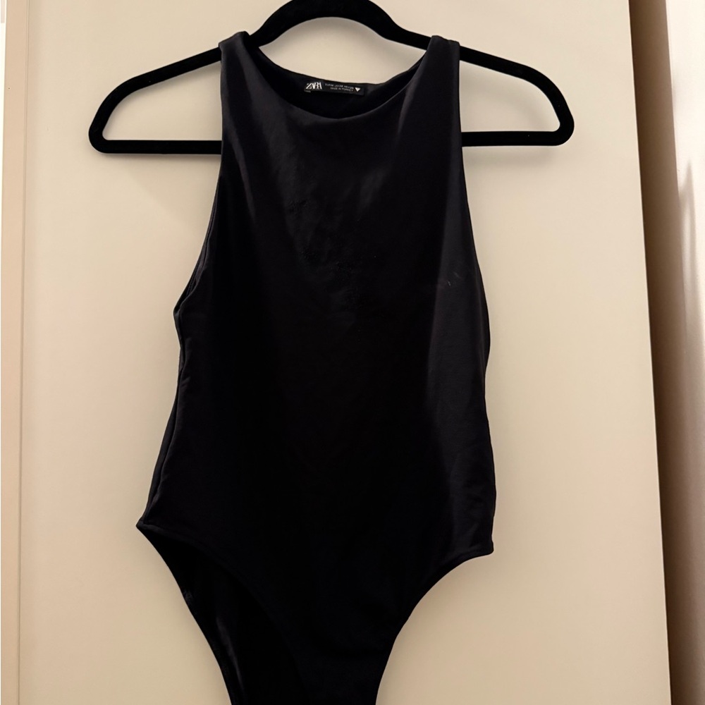 Zara halter black body suit M - NEVER WORN